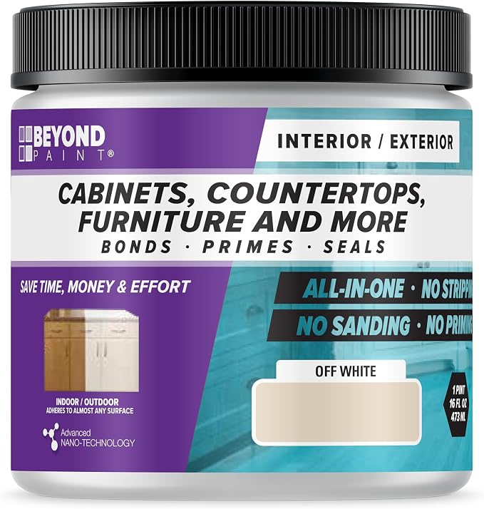 Beyond Paint Counter Top Paint - Pint - No Stripping No Sanding No Priming, Bone