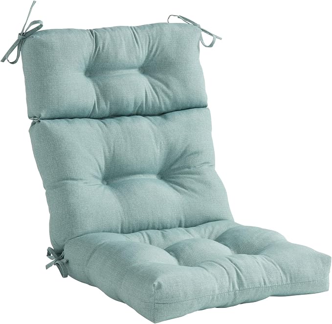 Greendale Home Fashions Seafoam 44'' x 22'' Outdoor High Back Chair Cushion