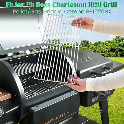 Charleston Grill Grates for Pit Boss 1020 PB1020NX Cooking Grid Replacement Parts Pitboss Stainless Steel Pellet Grill Combo Smoker Accessories BBQ Grilling Rack