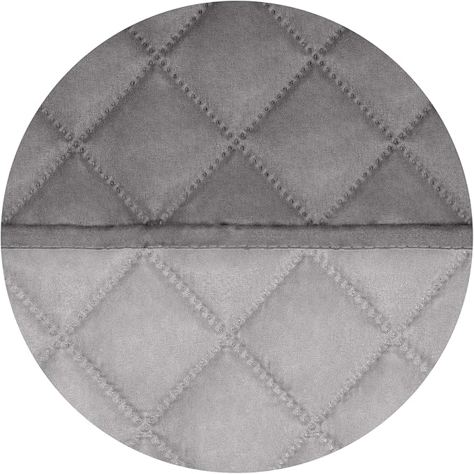PureFit Reversible Quilted Couch Covers for Dogs Sofa Cover 4 Seater 88" | Gray/Light Gray, Water Resistant Couch Protector, Washable Pet Couch Cover with Non Slip and Elastic Straps For Kids