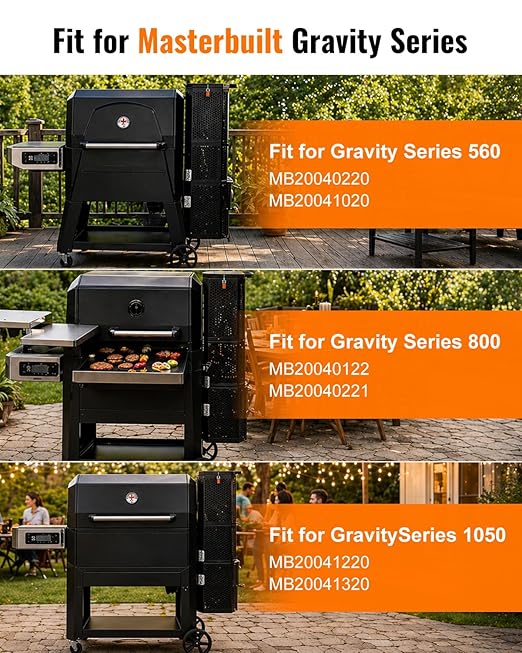 Fan and Lid/Door Switch Replacement Kit Compatible with Masterbuilt Gravity Series 560 1050 800 Digital Charcoal Grill and Smoker Combo, Replace 9904190041 9904190045 9904190040