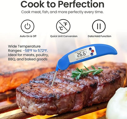 Large Cutting Board - XL Deluxe Meal Prep System with Meat Thermometer, Juice Groove, Spikes, Drip Tray & Removable BPA Free Cutting Board - Patented Multi-Feature Design Carving Board - Kitchen Gifts