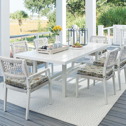 DYTXIII Set of 4 Outdoor Chair Cushions, Water Resistant 18.5"x16"x2" Square Seat Cushion for Patio Dining Chairs, High-Density Replacement Pads for Indoor Outdoor Furniture - Crayon Shells