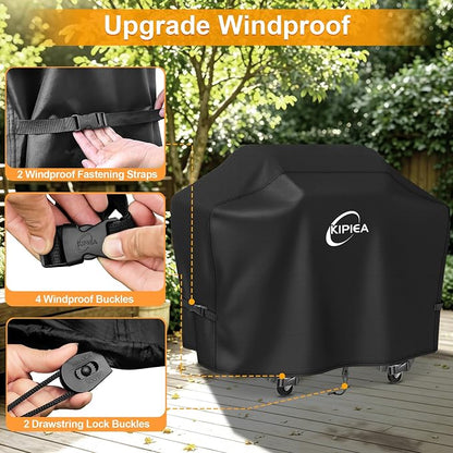 600D Pellet Grill Cover for Camp Chef Woodwind 24, Woodwind Pro 24, Waterproof BBQ Smoker Cover, UV Resistant, No Tear, No Fading