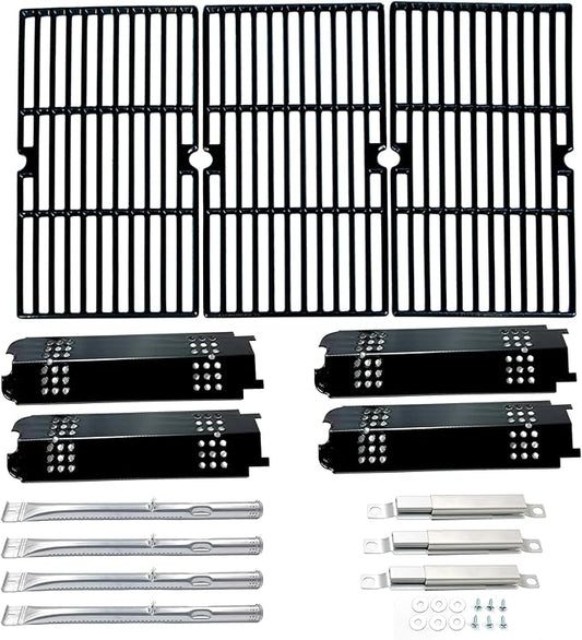Parts DG260 Replacement for Charbroil 467300115, 463436215, 463436213, 463436214, G432-001N-W1, G432-Y700-W1, G432-0096-W1, Grill Burner, Heat Plate Tent, Cooking Grate and Crossover Tube