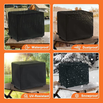 Tabletop Grill Cover for Royal Gourmet CD1519 Portable Charcoal Grill, for Royal Gourmet Tabletop Charcoal Camping Grill, Waterproof UV Resistant Windproof Dustproof Cover