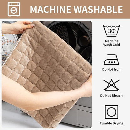 Velvet Couch Covers for Dogs, Dog Sectional Couch Covers, Pet Couchs Cover for 3-4 Seater, Couchs Protector for Dogs, Sectional Sofa Cover for Pet Washable(1PC,Khaki,27.6"×82.7")