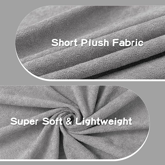 MEETSKY Sectional Couch Cover Washable, Oversized Sofa Cover for 3 Cushion Couch Sofa, Cat Scratch Proof Furniture Protector Covers Soft L Shape Sofa Covers for Dogs, 91" x 150", Light Grey