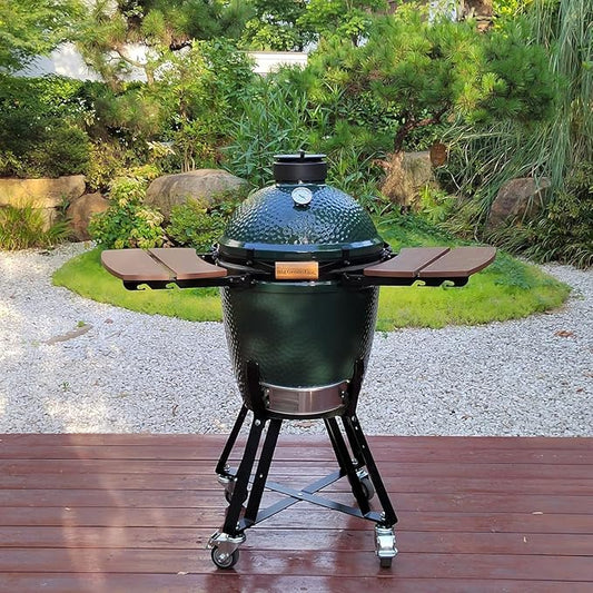 Side Shelves for Large Big Green Egg Charcoal Grill Table for L BGE,New Upgrade Table for Big Size Green Egg Charcoal Grill Accessories (L Side Shelves 2Pcs)