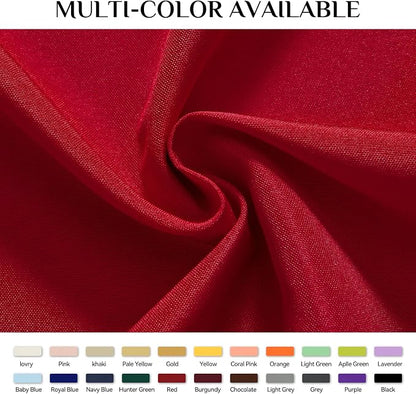 Softalker Square Tablecloth, Waterproof Table Cloths Wrinkle Free Fabric Washable Polyester Table Cover for Dining Tables Party Outdoor Camping Parties Buffet - 70 x 70 inch,Red