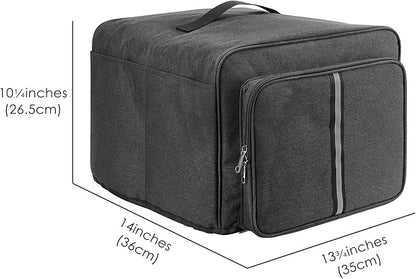Dustproof 5 in 1 Cover with Storage Bag Compatible with Ninja Foodi Grill AG301, AG302, AG400, Front Storage Bag and Side Insert Bag, Dustproof Cover for Ninja Foodi (Dark Grey)
