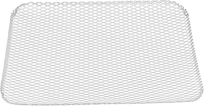 25 PCS Grill Toppers, 12 x 15 Inch Grill Mesh Mats, Aluminum Grill Liners for Grilling Outdoor Camping Backyards, Silver