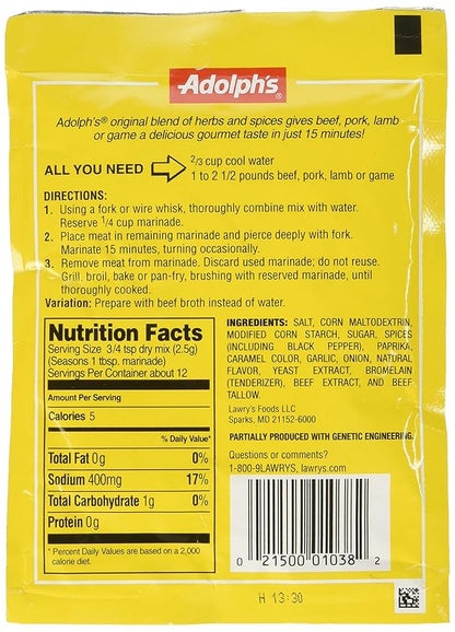 Adolph's Original Meat Marinade (pack of 4)