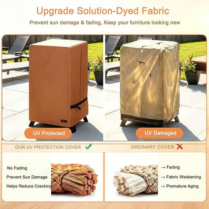 NetttyPro Electric Smoker Cover for Outside Masterbuilt Smoker 40 inch, Brown