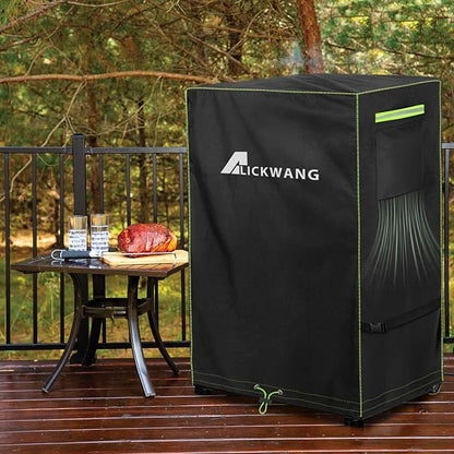 30-Inch Electric Vertical Smoker Cover for Masterbuilt,Outdoor Heavy Duty 600D Waterproof Digital 30-Inch Electric Smoker Cover Model MB20071117,19" W x 17" D x 31" H