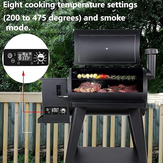 Control Board for Pit Boss Pellet Grill， for Pit Boss PB440D2/PB1150G etc Grill,with W/LCD Display Adjustable Temperature Size