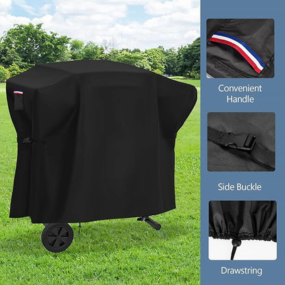 Grill Cover for Blackstone 2350 On-the-Go 22” Omnivore Flex-Fold Griddle with Locking Hood, Portable Griddle Covers, Waterproof BBQ Cover for Outdoor Griddle - 41x25x37 in