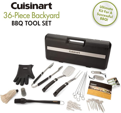 Cuisinart CGS-8036 Grill, BBQ Tool Set, 36-Piece