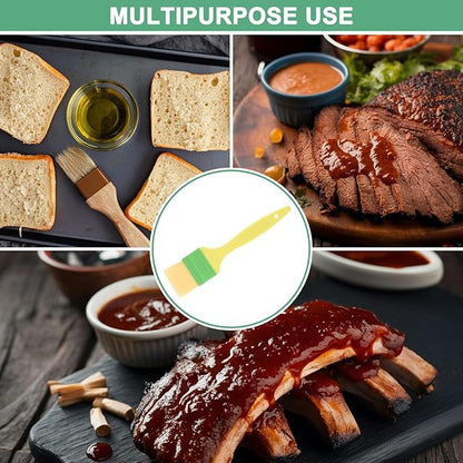 M METERXITY 2-Pack Pastry Brush, Soft Basting Baking BBQ Oil Brush for Cooking/Barbecue/Kitchen [2"]