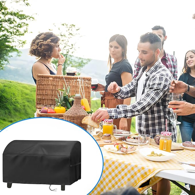 Grill Cover for Megamaster 1 Burner Portable Gas Grill,Waterproof Small Table Top BBQ Grill Cover,Heavy Duty 600D Outdoor Tabletop Grill Covers