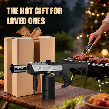 KOACKL Powerful Propane Torch, Blow Torch with Adjustable Flame, Flamethrower Kitchen Torch Burner Gas Welding Kits for Grill, BBQ, Searing Steak, Camping & Charcoal Torch Lighter(Tank Not Included)