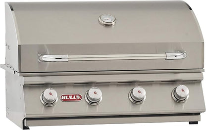 Bull Outdoor Products 26039 Natural Gas Outlaw Drop-In Grill Head & Mophorn Outdoor Kitchen Doors, 30W x 21H Inch, 304 Stainless Steel Double Doors with Vents, BBQ Access Door