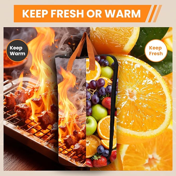 21 Inch BBQ Blanket for Resting Meat, Reusable Oil-Proof Smoker Grilling Bag with 5-Layer Insulation, Essential BBQ Accessories for Brisket/Beef/Pork Shoulders/Ribs/Turkeys, Gifts for Men