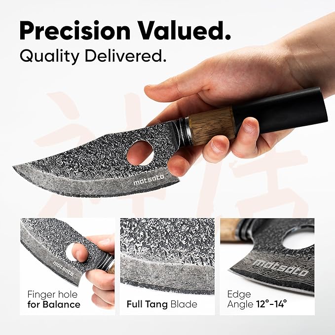 Matsato Osuren Chef Knife 6.3 Inch – Japanese Stainless Steel Kitchen Knife, Professional Chef’s Knife for Cooking, Meat Cutting Knife, Chopping Knife, Sharp Kitchen Knives for Cooking & Food Prep