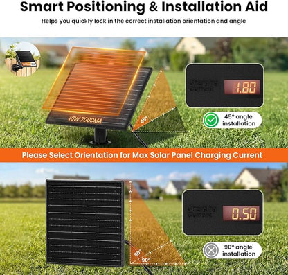 48FT Solar String Lights Outdoor Waterproof, 30 Super Bright LED Bulbs, USB Charging & Remote Control - Color Adjustable Solar Power Patio Lights, with Intelligent Assisted Positioning