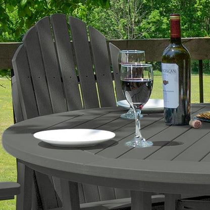 highwood AD-CNA48-CGE Hamilton 5 Piece Round Counter Height Dining Set, Coastal Teak