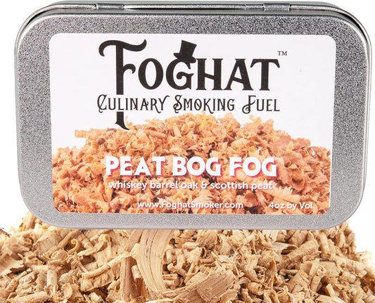 Cocktail Smoker Wood Chips - 4oz Whisky Peat Bog Fog Shavings for Whiskey & Drink Infuser Kit - Culinary Wood Smoking Chips for Hand Held Food Smoke Gun