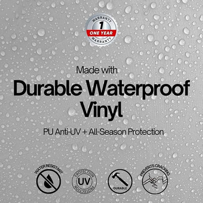 Formosa Covers Built in Side Burner Cover Waterproof Vinyl, Outdoor Grill Side Burner Cover Soft Lined BBQ Cover for Hestan Viking Lynx Weber Char Broil Nexgrill Napoleon 13.75" W x 30" D