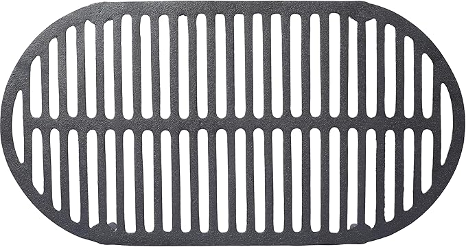 Oval Cast Iron Grill Outdoor, Portable Charcoal Grill and Tabletop Cast Iron Skillet - 100% Cast Iron, Enameled, Durable, Small Charcoal Grill, Camping Stove, Hibachi Grill