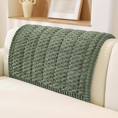 OstepDecor Couch Cover for Dogs, Washable Non Slip Sofa Cover for Pets | Soft Couch Covers for Sofa, Loveseat and Sectional, Furniture Protector Against Pet Hair & Dirt (35.4" x 35.4", Green)