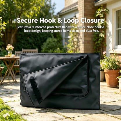 ASMOKE Grill Cover - Ultimate Protection for Your Outdoor Grill | Waterproof, Durable, Rip-Proof and Portable BBQ Cover, Built-in Two Small Pockets, Fits Grills of ASMOKE, Black