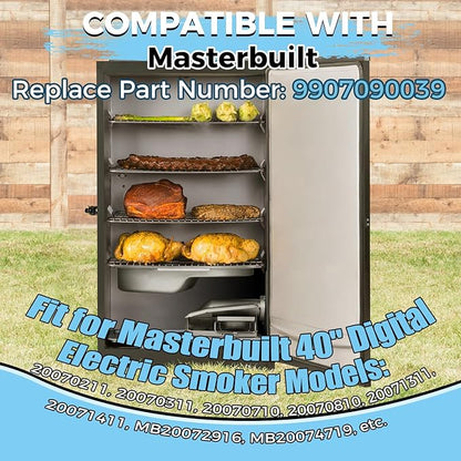 1200 Watts Smoker Heating Element Kit Replacement for Masterbuilt 40" Digital Electric Smokers, Replace 9907090039