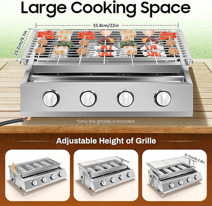 Propane Infrared Steak Grill, Portable LPG Gas Grill Outdoor Camping Gas Grill with Independent Ignition Design and Steel Grilling Mesh for for Camping Picnic