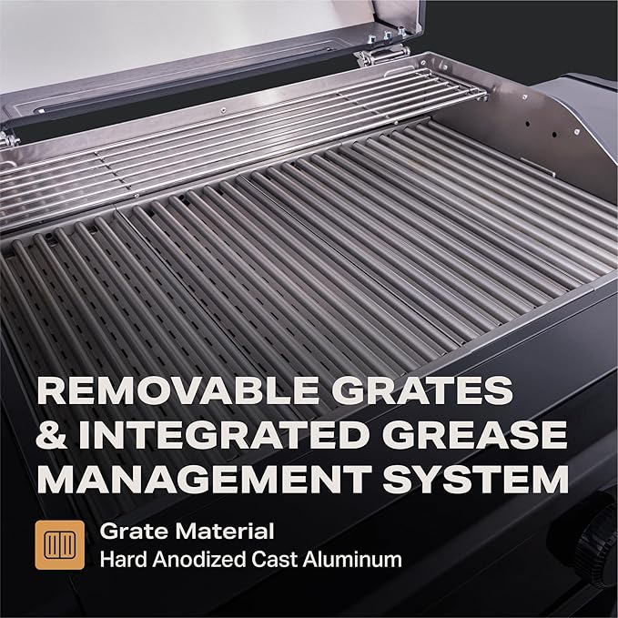 Current® Model G Dual Zone Grill, Smart Electric Outdoor Grill with 200-700°F Range for Searing & Roasting, Digital Precision, Independent Heat Zones, Apartment-Friendly & Weather-Resistant, Slate