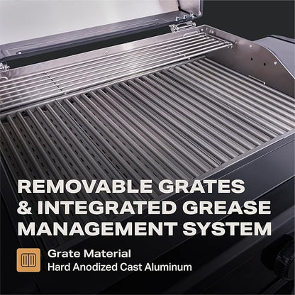 Current® Model G Dual Zone Grill, Smart Electric Outdoor Grill with 200-700°F Range for Searing & Roasting, Digital Precision, Independent Heat Zones, Apartment-Friendly & Weather-Resistant, Slate
