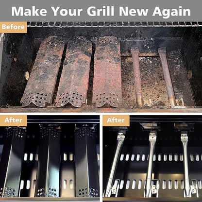 2 Burner Grill Replacement Parts for Nexgrill Grill 720-0864,720-0864m,10 PCS Grill Flame Tamers & Igniters & Burners Replacement for Nexgrill