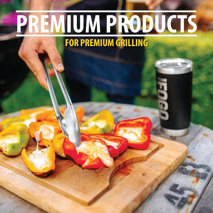 FOGO Premium Hardwood Lump Charcoal, Natural Medium Sized Lump Charcoal 17.6 Pound Bag, and Barrel Proof Bourbon Barrel Blocks, 2 Pound Resealable Bag, Bundle