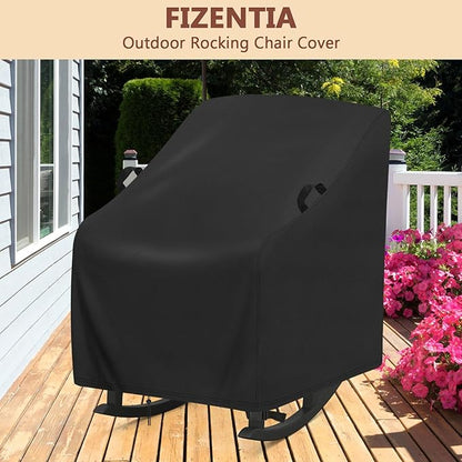 Outdoor Rocking Chairs Set of 2 Cover,Waterproof Covers for Porch Rocking Chairs(2-Pack),All-Weather Protector for Porch Rocker (38"L x 28"W x 42"H,2-Pcs)