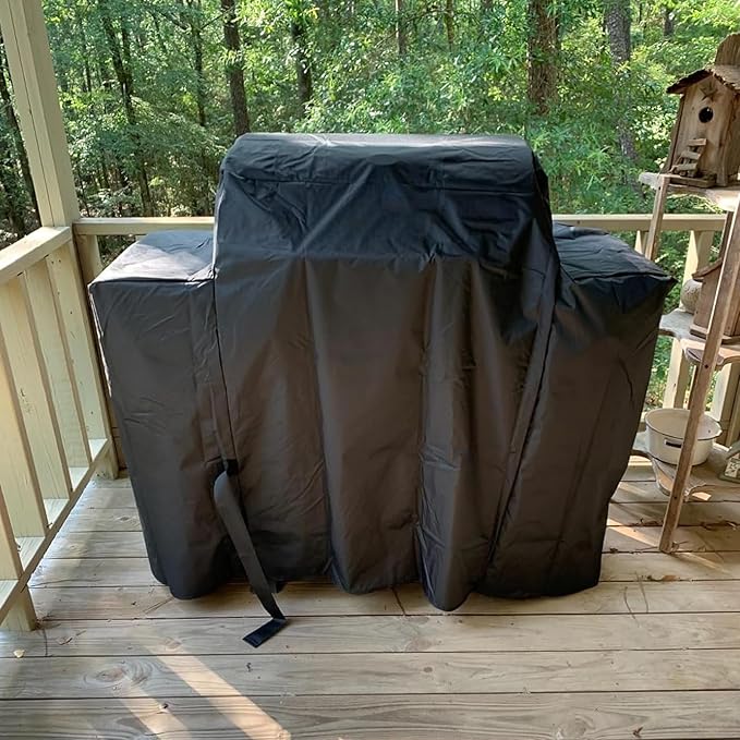 Grill Cover for Traeger Ironwood 885 Pellet Grill, Replace for Traeger BAC513 Grill Parts, Heavy Duty Fade Resistant Barbecue Cover, Outdoor BBQ Accessory