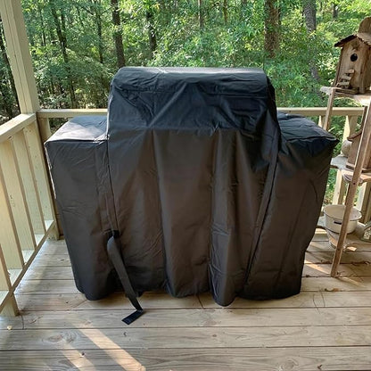 Grill Cover for Traeger Ironwood 885 Pellet Grill, Replace for Traeger BAC513 Grill Parts, Heavy Duty Fade Resistant Barbecue Cover, Outdoor BBQ Accessory