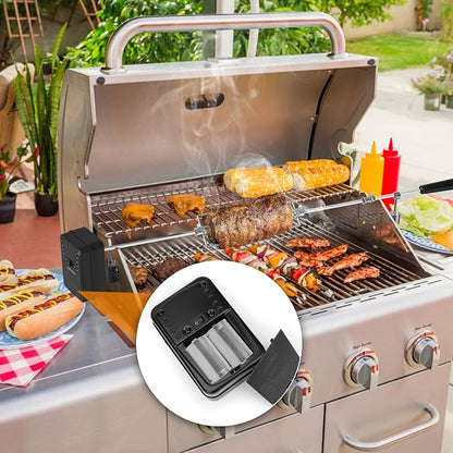 Onlyfire Universal Rotisserie Motor, Dual Use Electric BBQ Adjustable Speed Rotisserie Motor with USB Plug and Long Wire Adapter, Battery Powered Rotisserie Motor Cordless for BBQ, 110 Volt & 3.5 Watt