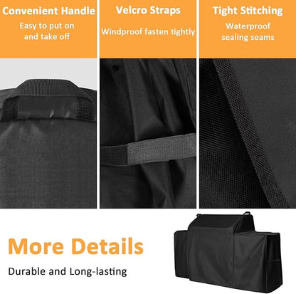 Grill Cover for Traeger Woodridge Pro and Woodridge Elite Grills, Full-Length All Weather Cover for Traeger BAC776 Wood Pellet Grill Smoker, Woodridge Pro Grill Accessories