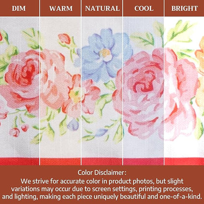 Maison d' Hermine Double Oven Mitts 100% Cotton 7"x35" Double Oven Mitt Heat Resistant BBQ Cooking Gloves with Loop Baking Grilling Kitchen Hotel Home Farmhouse Spring Summer (Vintage Floral)