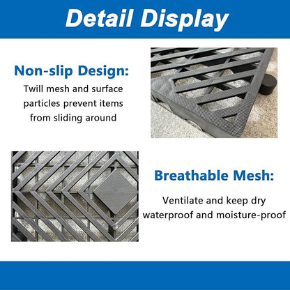 Plastic Pallets, Lightweight Moisture-Proof Waterproof Floor Pallet, Breathable Grid Ventilation Storage Pad, Applicable to Indoor and Outdoor, Garages, Kitchen, Basement (6 Pcs 11.8 * 23.6 * 1.18)