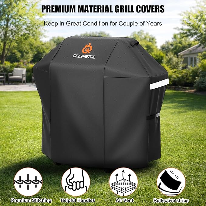 48 Inch for Weber Spirit 2 Grill Cover - 600D Heavy Duty Waterproof BBQ Grill Cover Waterproof Weather Resistant,UV & Fade Resistant,for Weber Spirit II 200 Series,Spirit 200 Gas Grill