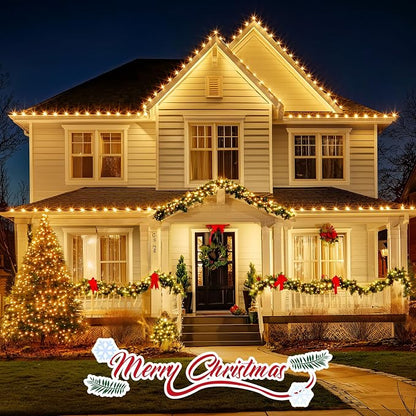 Minetom C9 LED Christmas Lights, 50FT C9 Vintage String Lights Outdoor | Waterproof Christmas Tree Lights for Outdoor Indoor Xmas Roofline Backyard Garden Patio Home Holiday Decor, Green Wire